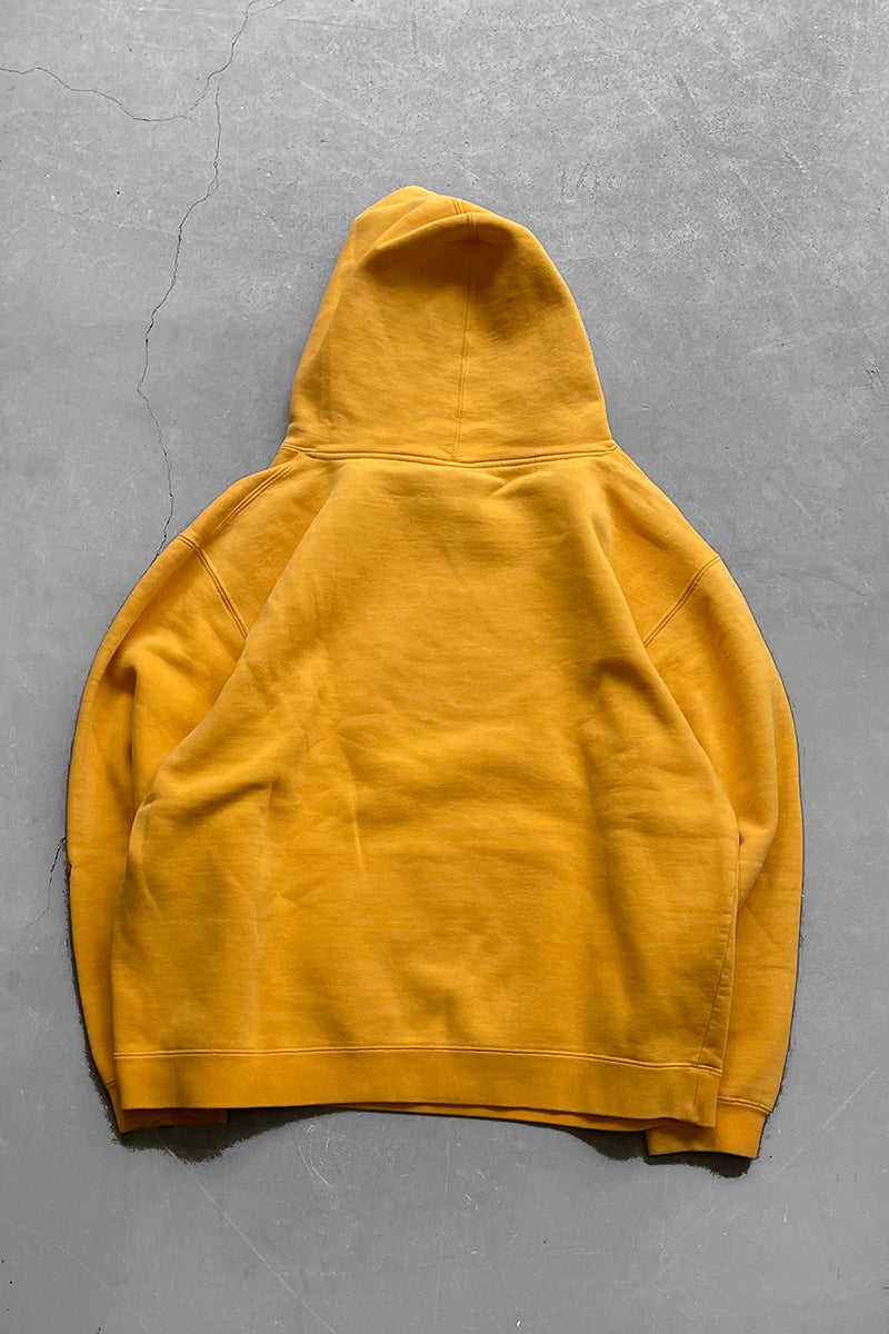 MADE IN RUSSIA Y2K EARLY 00'S SWEAT HOODIE / YELLOW [SIZE: L USED]