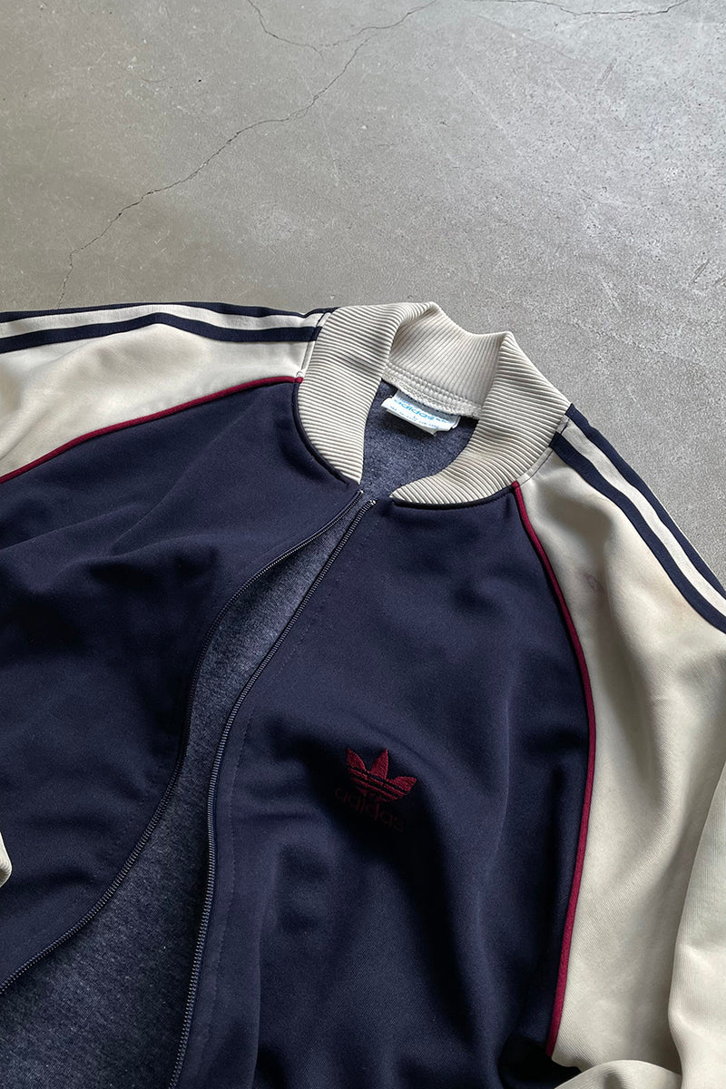 70'S ZIP UP TRACK JACKET / NAVY [SIZE: L USED]