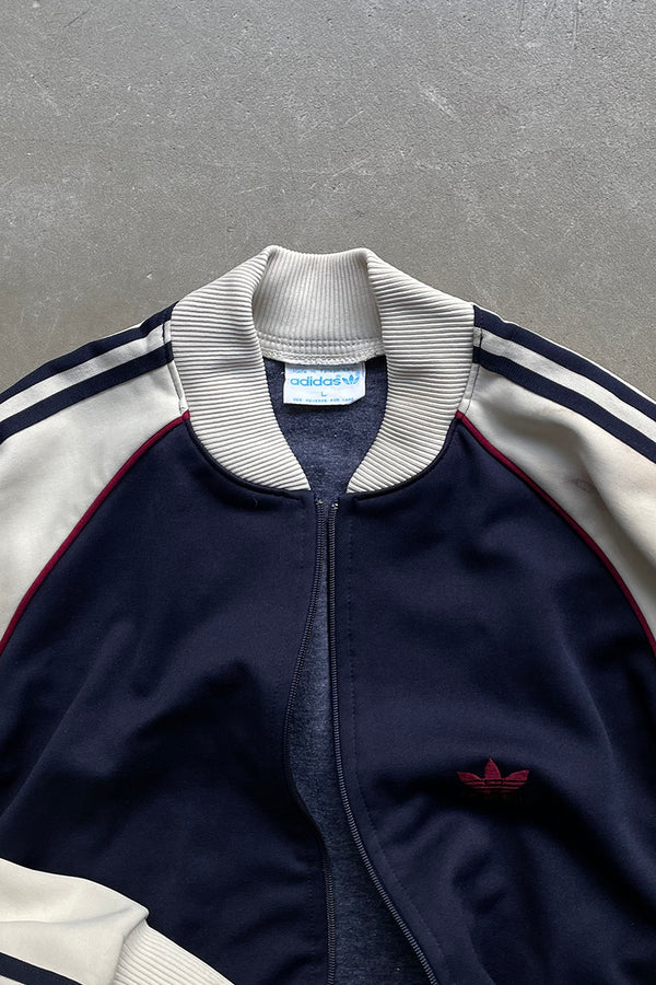 70'S ZIP UP TRACK JACKET / NAVY [SIZE: L USED]