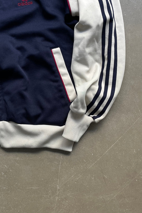 70'S ZIP UP TRACK JACKET / NAVY [SIZE: L USED]