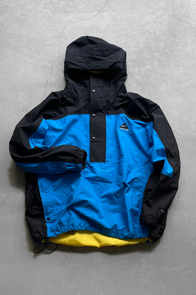 Y2K EARLY 00'S STORM FIT ANORAK NYLON JACKET / BLUE [SIZE: BOYS M (equivalent to S) USED]