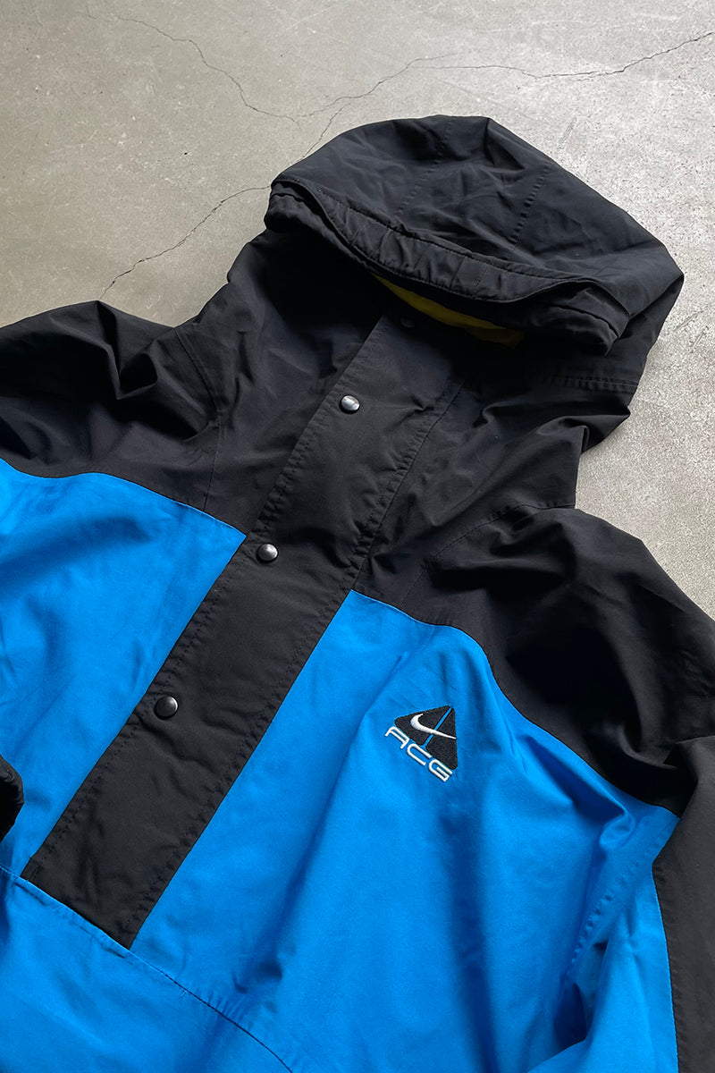 Y2K EARLY 00'S STORM FIT ANORAK NYLON JACKET / BLUE [SIZE: BOYS M (equivalent to S) USED]