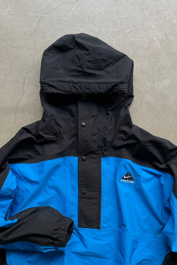 Y2K EARLY 00'S STORM FIT ANORAK NYLON JACKET / BLUE [SIZE: BOYS M (equivalent to S) USED]