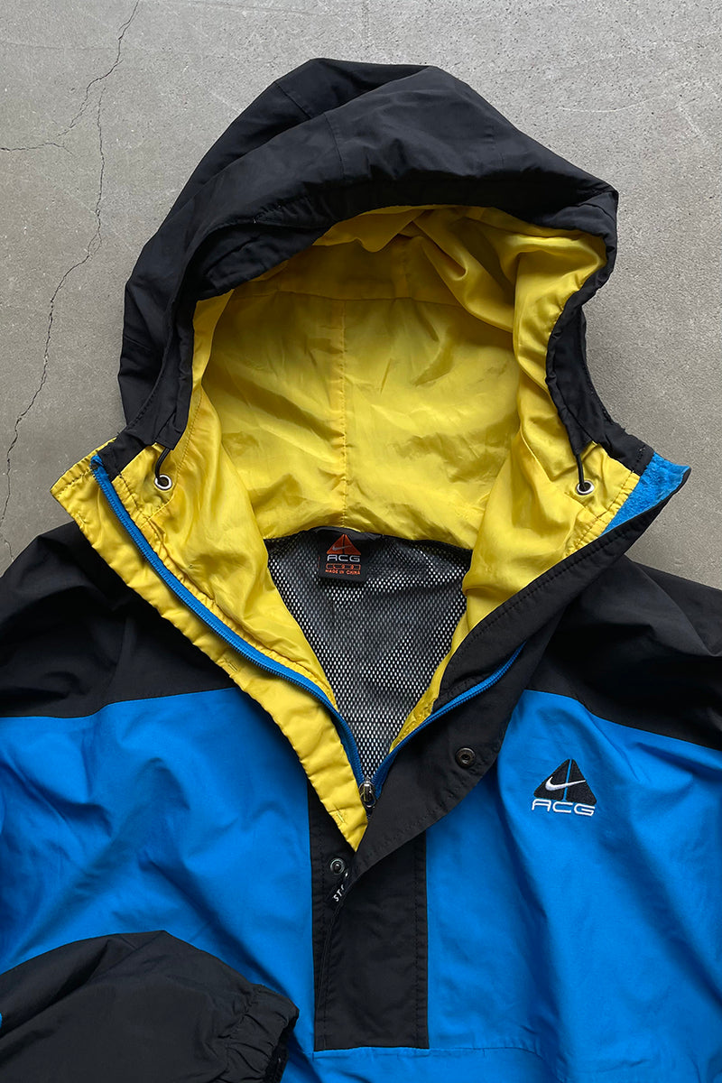 Y2K EARLY 00'S STORM FIT ANORAK NYLON JACKET / BLUE [SIZE: BOYS M (equivalent to S) USED]
