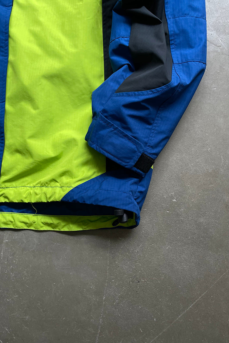 Y2K EARLY 00'S RIP STOP PACKABLE NYLON JACKET / GREEN [SIZE: M USED]