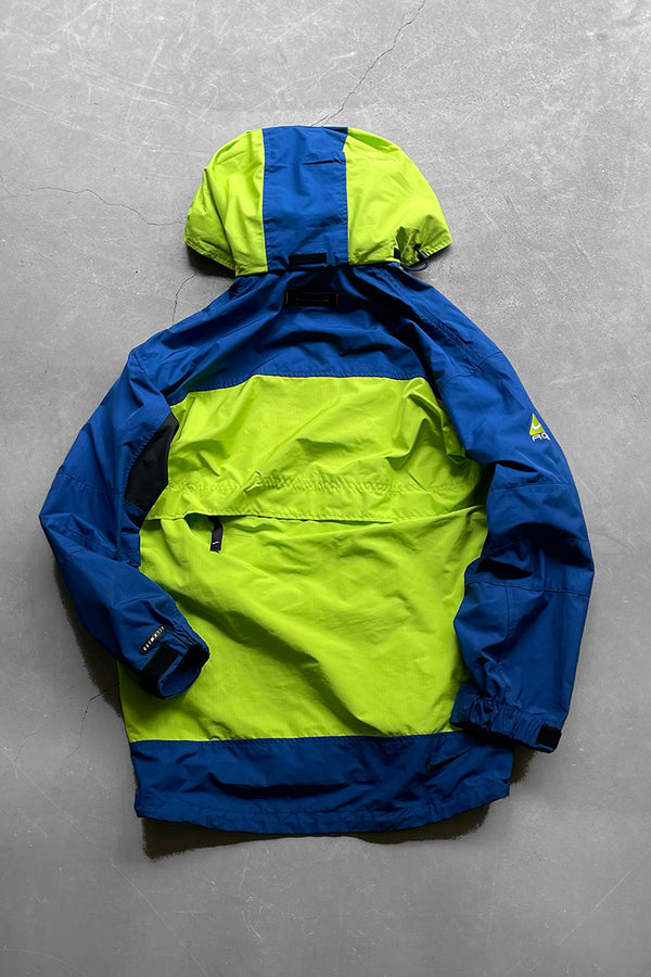 Y2K EARLY 00'S RIP STOP PACKABLE NYLON JACKET / GREEN [SIZE: M USED]
