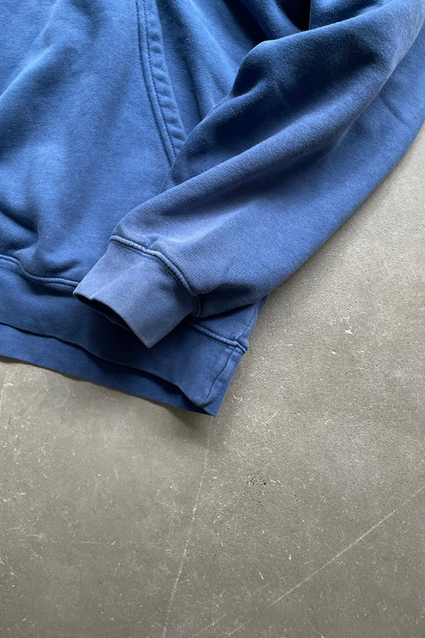 Y2K EARLY 00'S BIG SWOOSH SWEAT HOODIE / NAVY [SIZE: M USED]