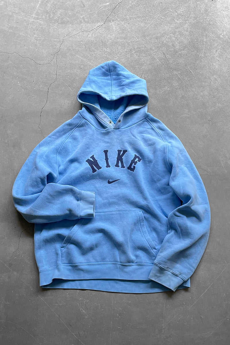 Y2K EARLY 00'S SWEAT HOODIE / BLUE [SIZE: L USED]