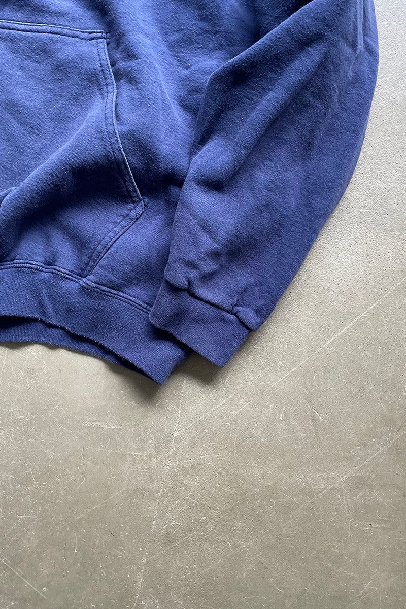 MADE IN MEXICO 90s ONE POINT LOGO SWEAT HOODIE / NAVY [SIZE: L USED]