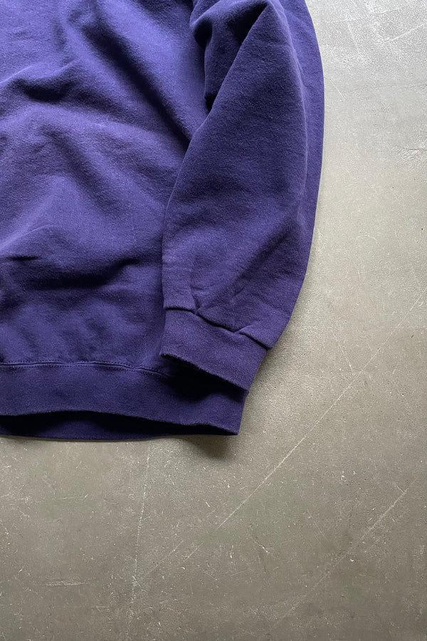 MADE IN USA 90'S SWOOSH LOGO SWEATSHIRT / PURPLE [SIZE: L USED]