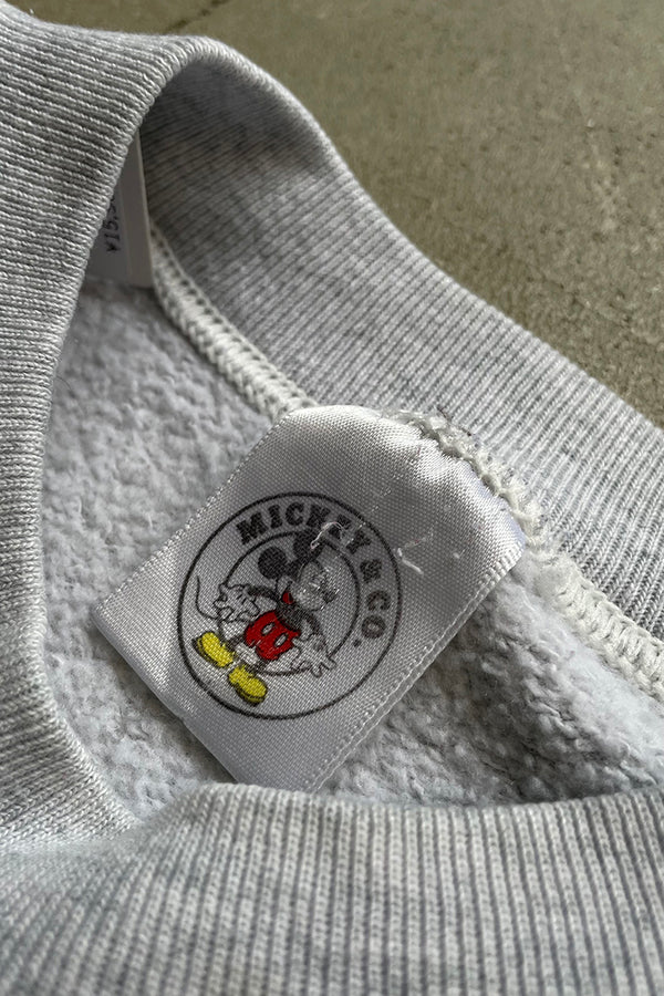 MADE IN USA 90'S MICKEY SWEATSHIRT / GRAY [SIZE: XL USED]