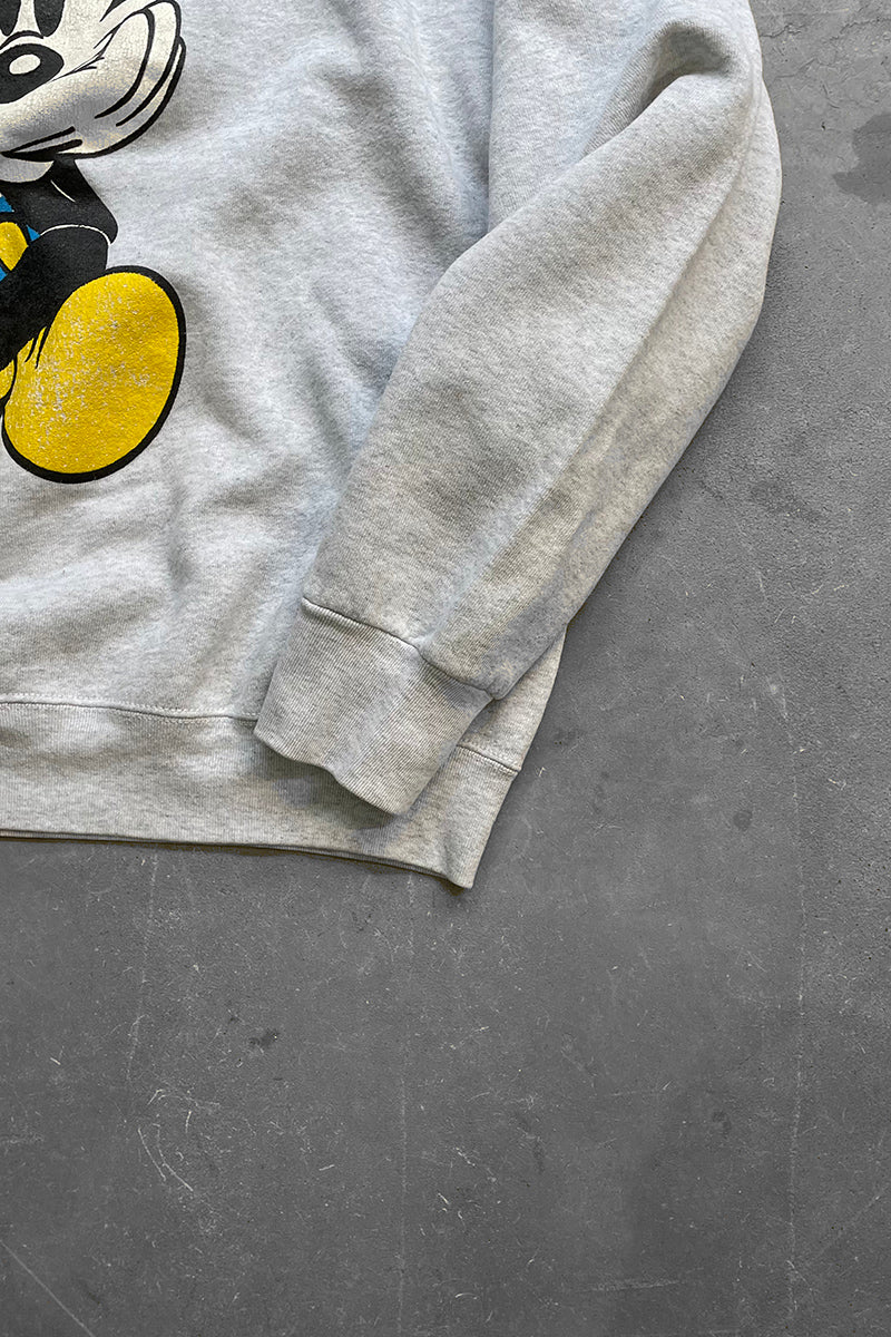 MADE IN USA 90'S MICKEY SWEATSHIRT / GRAY [SIZE: XL USED]