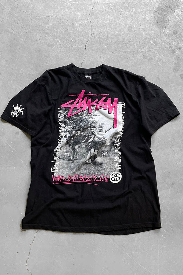 MADE IN MEXICO 10'S WORLD TRIBE T-SHIRT / BLACK [SIZE: L USED]