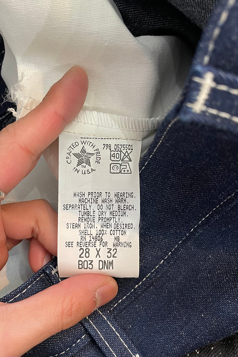 MADE IN USA 98'S DENIM PAINTER PANTS / INDIGO [SIZE: W28L32 NOS/DEADSTOCK]