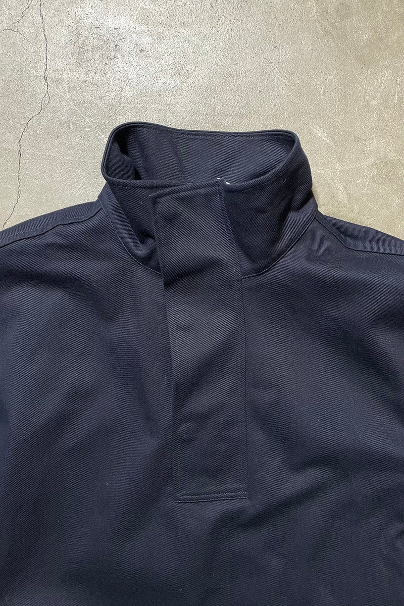 COTTON ANORAK JACKET WITH ACTIVE WEAR LABEL / NAVY [SIZE: S NOS/DEADSTOCK]