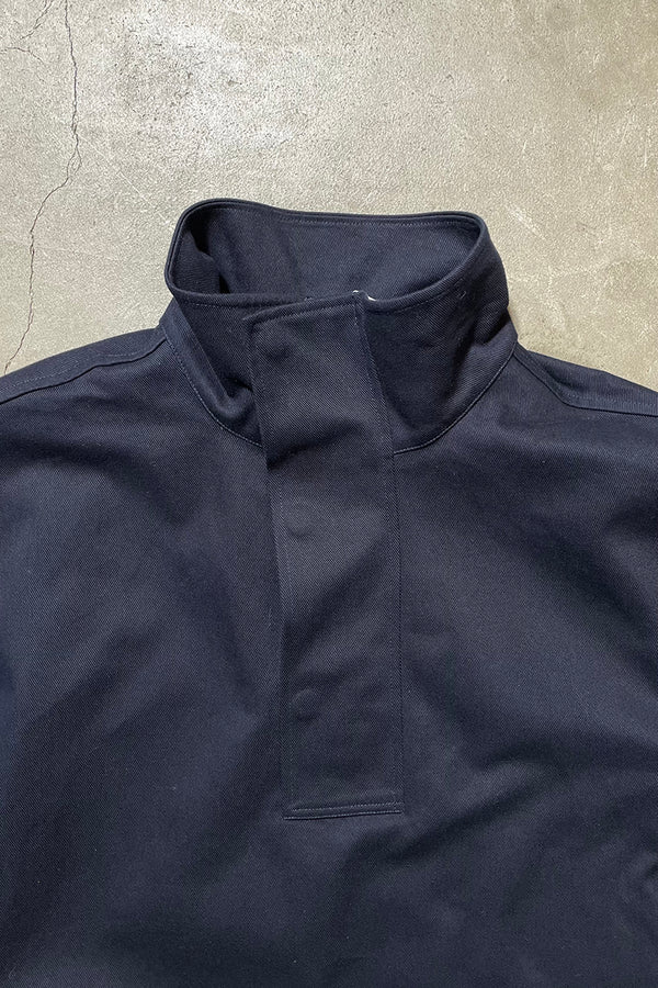 COTTON ANORAK JACKET WITH ACTIVE WEAR LABEL / NAVY [SIZE: S NOS/DEADSTOCK]