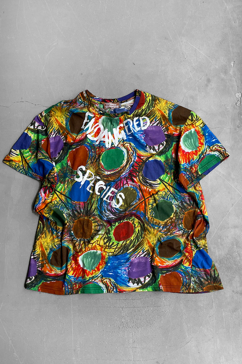 MADE IN ITALY 20SS ALL OVER PRINT ART T-SHIRT / MULTI [SIZE: OS (Equivalent to S) USED]