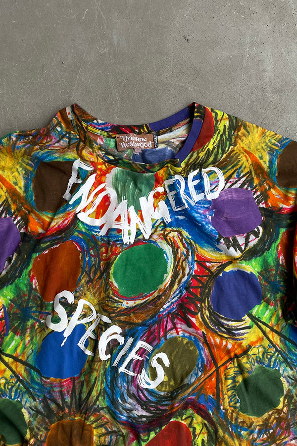 MADE IN ITALY 20SS ALL OVER PRINT ART T-SHIRT / MULTI [SIZE: OS (Equivalent to S) USED]