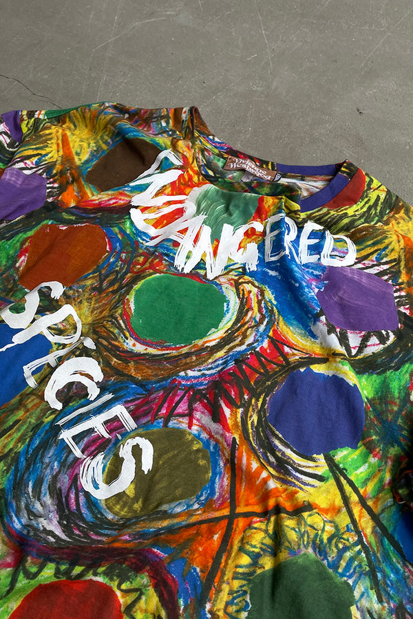 MADE IN ITALY 20SS ALL OVER PRINT ART T-SHIRT / MULTI [SIZE: OS (Equivalent to S) USED]