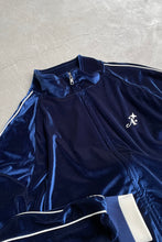 画像をギャラリービューアに読み込む, STAR &quot;A&quot; EMBROIDERED VELOUR TRACK JACKET / NAVY [SIZE: M NOS/DEADSTOCK]

