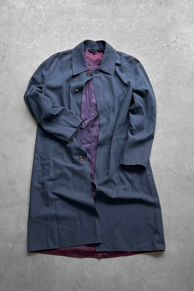 Y2K EARLY 00'S LONG COAT / GRAY [SIZE: S USED]