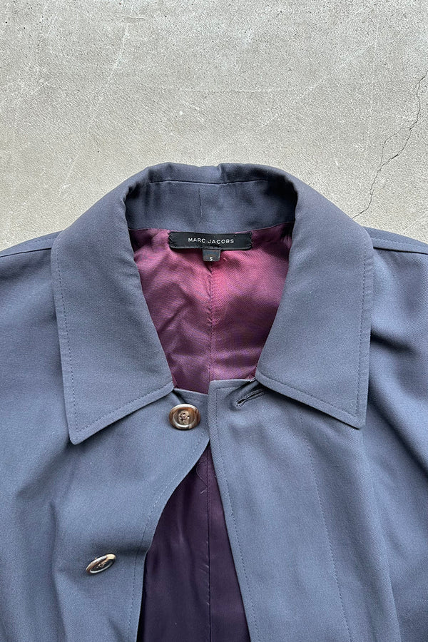 Y2K EARLY 00'S LONG COAT / GRAY [SIZE: S USED]