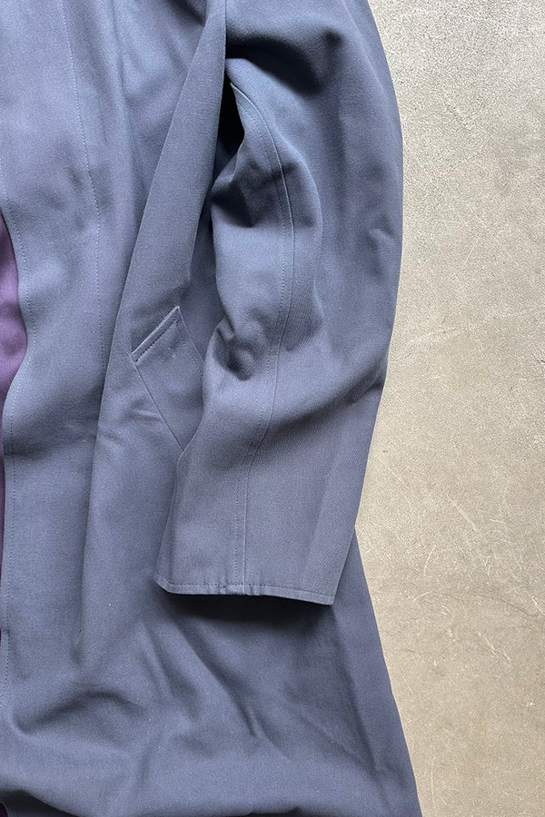 Y2K EARLY 00'S LONG COAT / GRAY [SIZE: S USED]