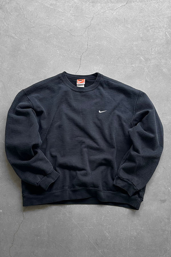 MADE IN USA 90'S LOGO SWEATSHIRT / FADED BLACK [SIZE: XL USED]