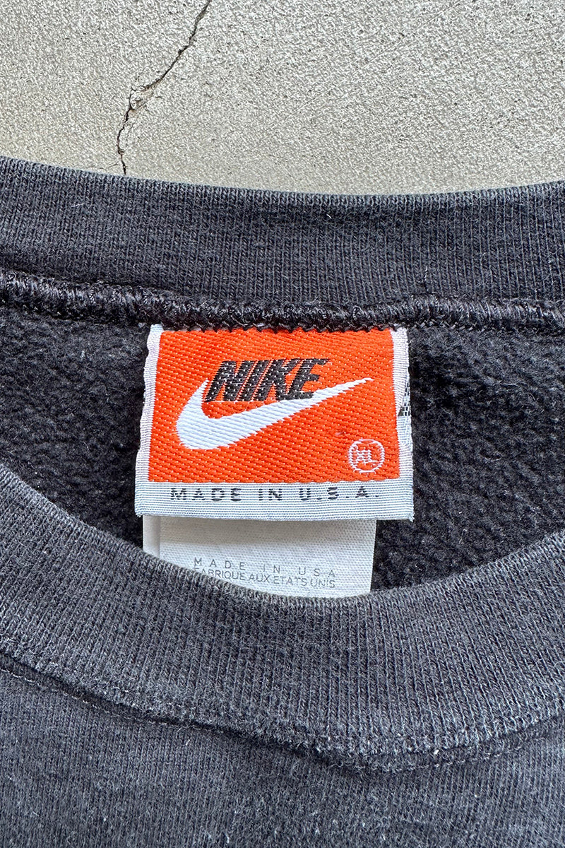 MADE IN USA 90'S LOGO SWEATSHIRT / FADED BLACK [SIZE: XL USED]