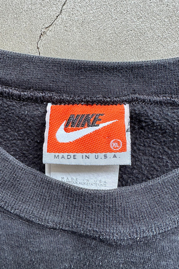 MADE IN USA 90'S LOGO SWEATSHIRT / FADED BLACK [SIZE: XL USED]