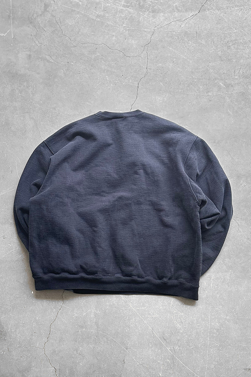 MADE IN USA 90'S LOGO SWEATSHIRT / FADED BLACK [SIZE: XL USED]