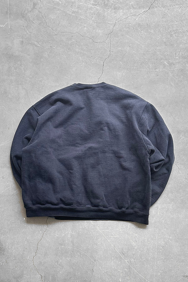 MADE IN USA 90'S LOGO SWEATSHIRT / FADED BLACK [SIZE: XL USED]