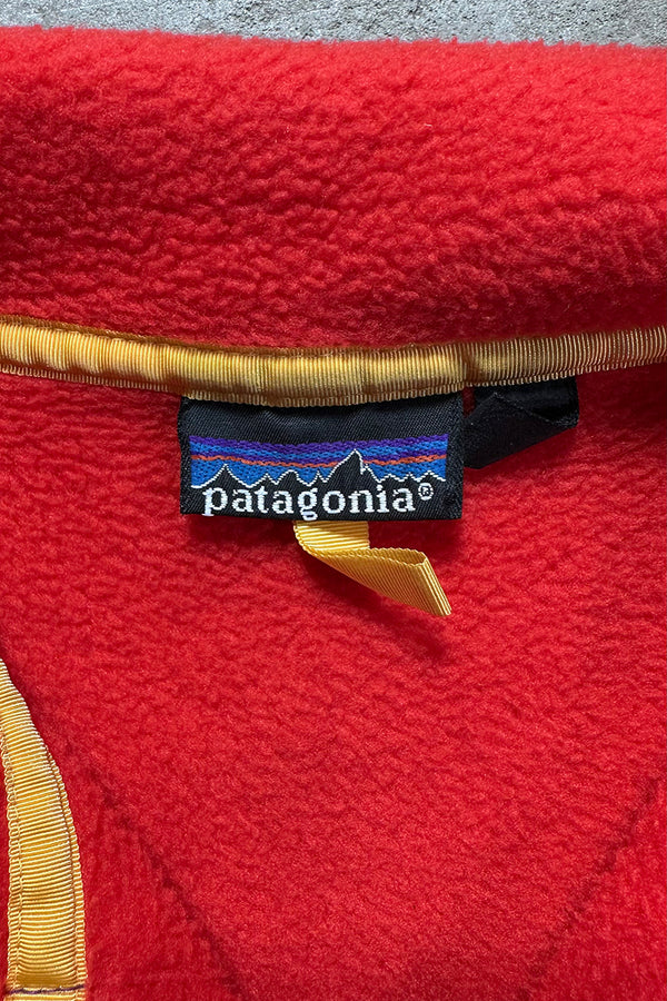 MADE IN USA 90'S T-SNAP FLEECE JACKET / RED [SIZE: M USED]