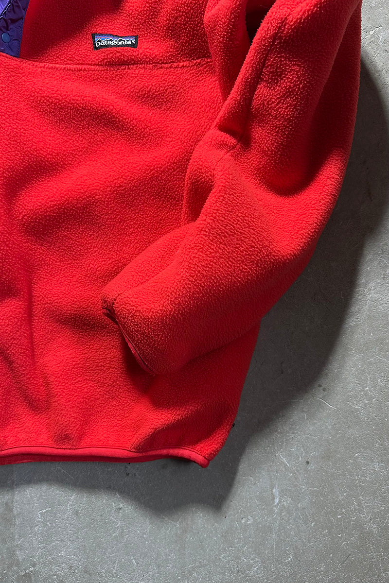 MADE IN USA 90'S T-SNAP FLEECE JACKET / RED [SIZE: M USED]