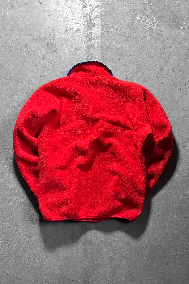 MADE IN USA 90'S T-SNAP FLEECE JACKET / RED [SIZE: M USED]
