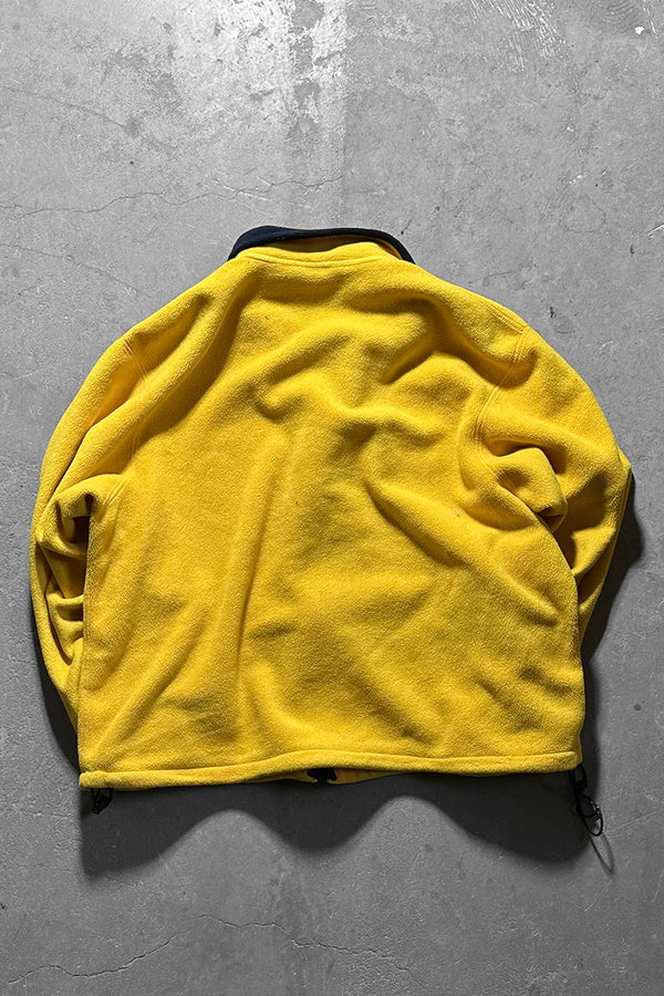 MADE IN USA 90'S ZIP UP FLEECE JACKET / YELLOW [SIZE: XL USED]