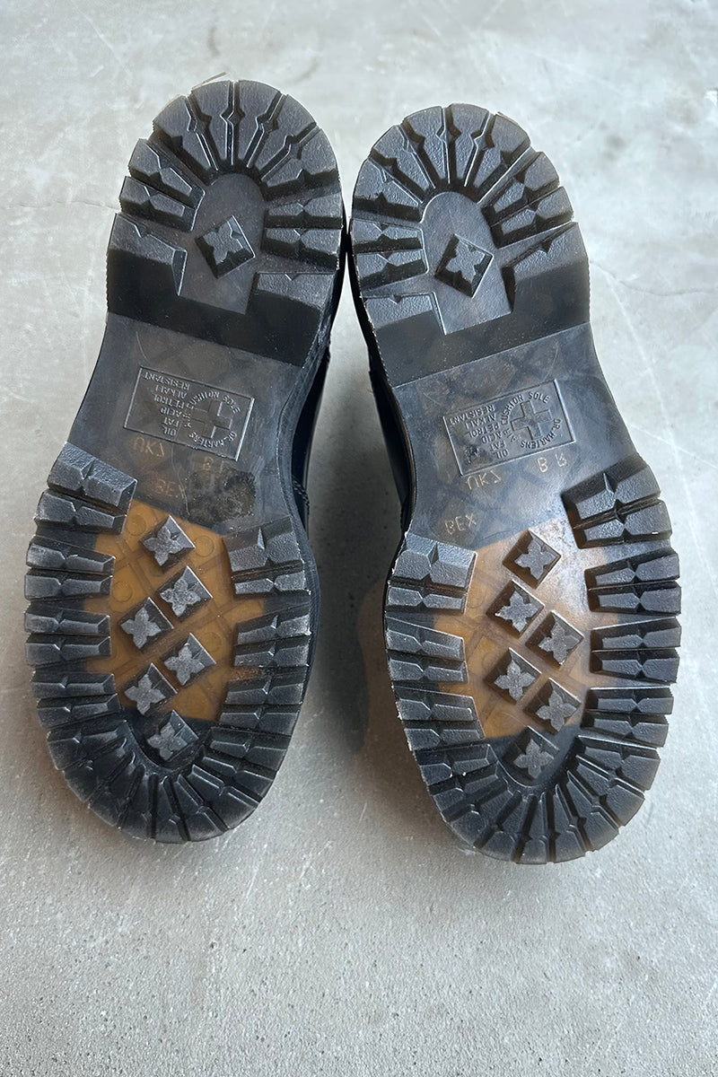 QUAD CHELSEA SIDE GOA LEATHER BOOTS / BLACK [SIZE: US8.0 (approx. 26.0cm) USED]