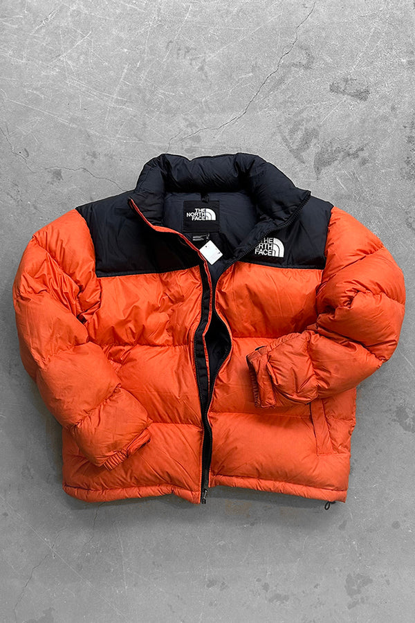 700FILL NUPTSE DOWN JACKET / ORANGE USA企画品 [SIZE: L USED]