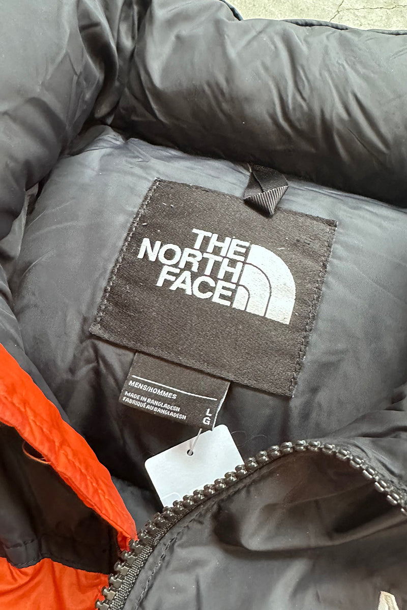 700FILL NUPTSE DOWN JACKET / ORANGE USA企画品 [SIZE: L USED]