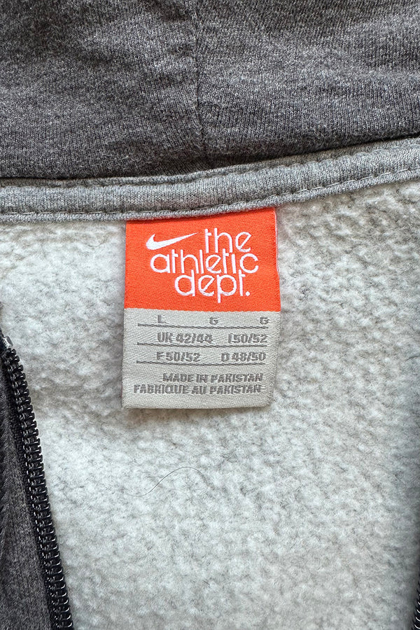 Y2K EARLY 00'S ZIP SWEAT HOODIE / GRAY [SIZE: L USED]