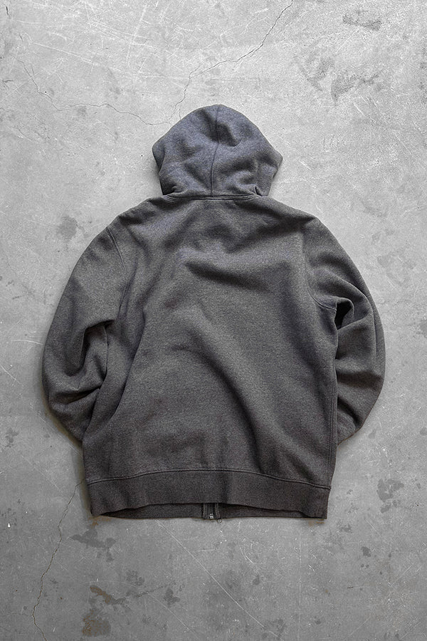 Y2K EARLY 00'S ZIP SWEAT HOODIE / GRAY [SIZE: L USED]