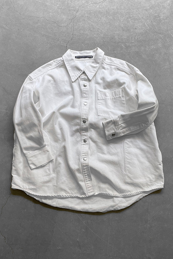 DENIM COVERALL / WHITE [SIZE: XS USED]