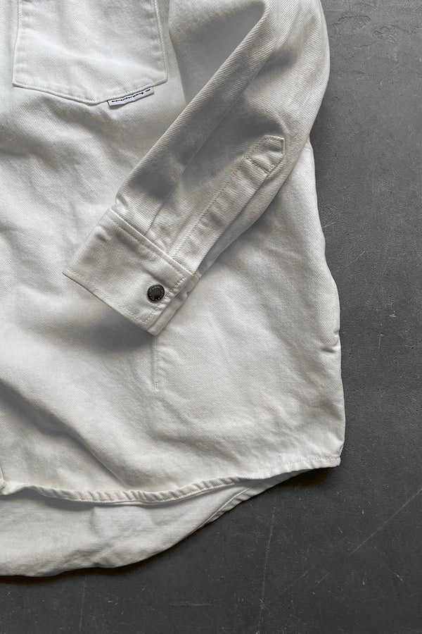 DENIM COVERALL / WHITE [SIZE: XS USED]