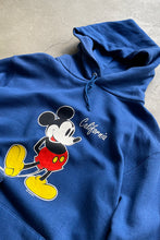 画像をギャラリービューアに読み込む, MADE IN USA 90&#39;S MICKEY PRINT SWEAT HOODIE / BLUE [SIZE: M USED]
