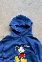 画像をギャラリービューアに読み込む, MADE IN USA 90&#39;S MICKEY PRINT SWEAT HOODIE / BLUE [SIZE: M USED]
