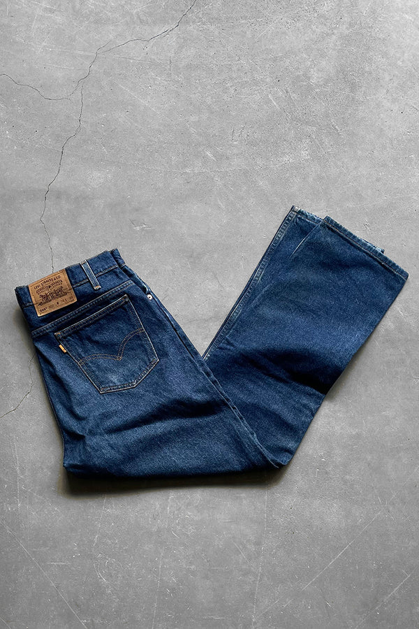 MADE IN MEXICO 96'S 505 ORANGE TAB DENIM PANTS / INDIGO [SIZE: 34 USED]
