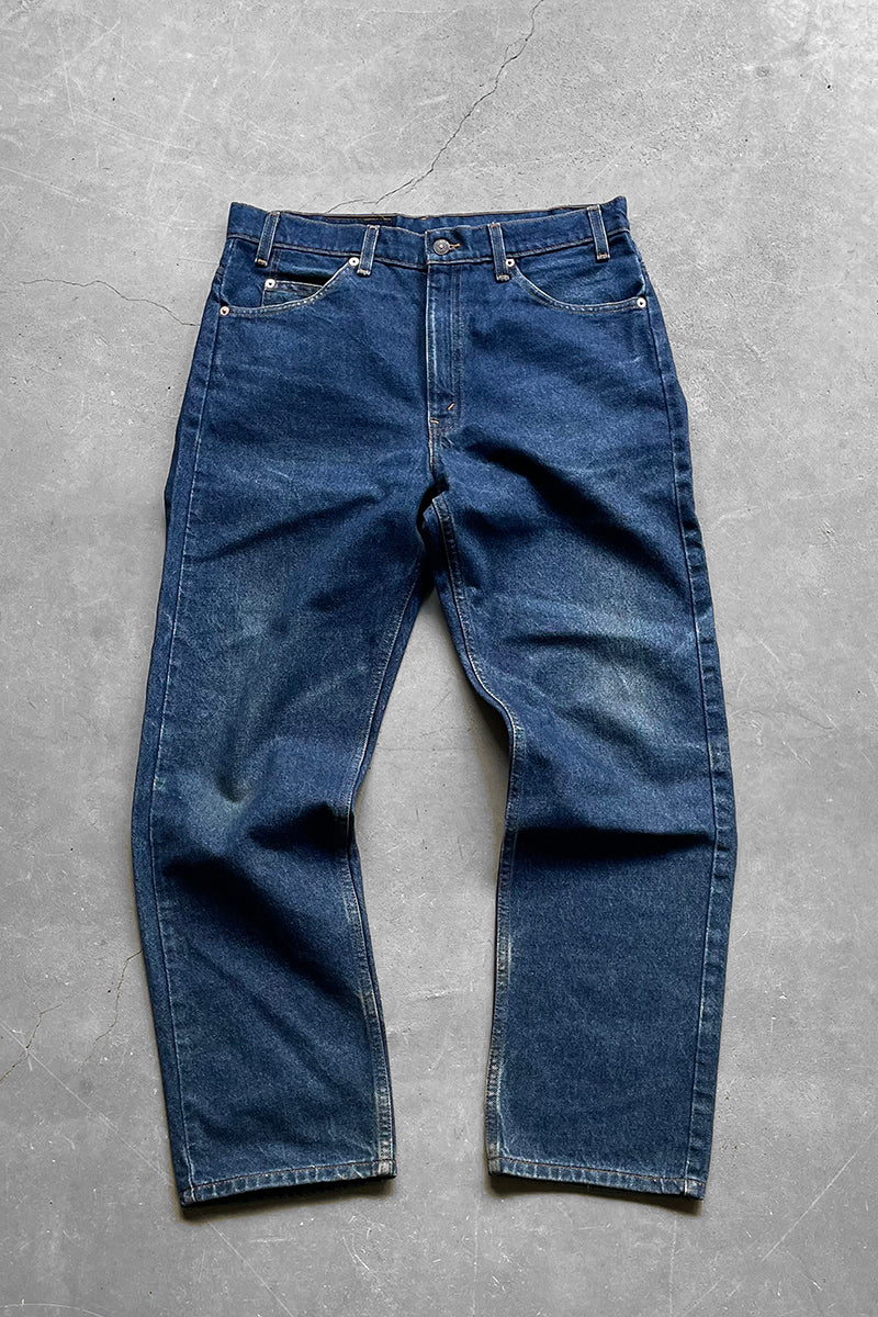 MADE IN MEXICO 96'S 505 ORANGE TAB DENIM PANTS / INDIGO [SIZE: 34 USED]