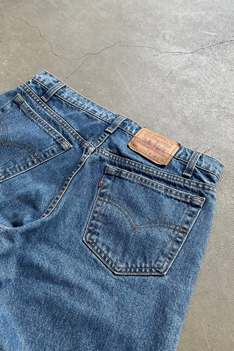 MADE IN MEXICO Y2K 01'S 505 DENIM PANTS / INDIGO [SIZE: 36 USED]