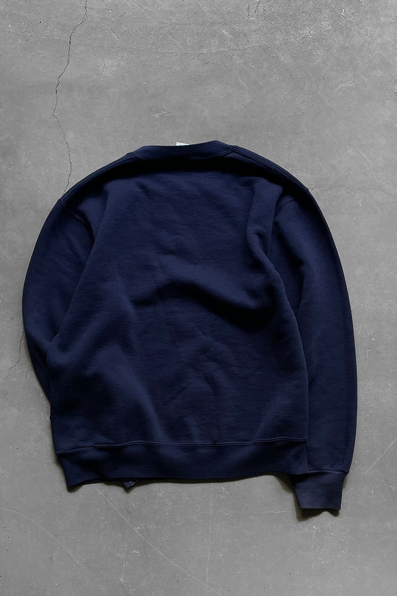 MADE IN USA 90'S NYU COLLEGE SWEATSHIRT / NAVY [SIZE: M USED]