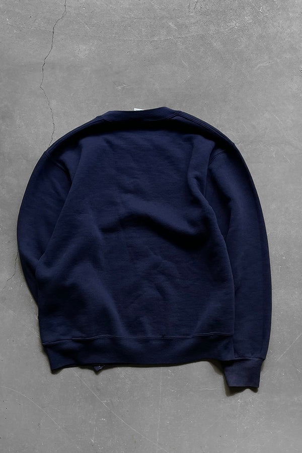 MADE IN USA 90'S NYU COLLEGE SWEATSHIRT / NAVY [SIZE: M USED]